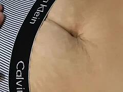 Explore Her Deep Navel With Sensual Massage