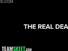 horny milf catches stepson flashing big cock at school so she rides him cowgirl for creampie punishment