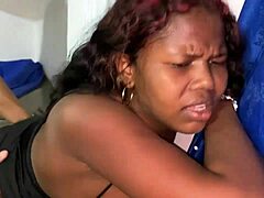 hey, i'm pounding my stepsister's tight pussy with my big cock in homemade interracial action.