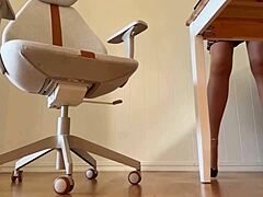 in this asmr compilation, a strict mistress dominates with femdom stories, turning subs into sissies through tight latex and pantyhose roleplay on the desk.