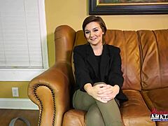 petite brunette cutie kylie starts with deepthroat blowjob on big cock then bends over for doggystyle pussy fucking and cumshot