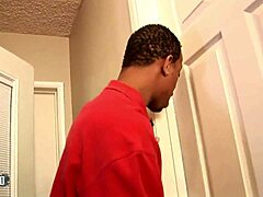 Is this big black cock too much for the sultry blonde's fat ass? She takes cumshot after hardcore interracial pounding.