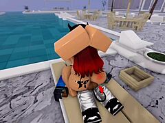 i figured i could sneak in naked time at the pool alone but then this guy appeared for trans anal fun