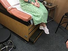 scarlett johnson acts as medical tit consultant in big tits fetish session