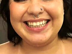 Curvy latina teen dessa hot surprises with backstage quickie cumshot and pretty facial in behind-the-scenes action