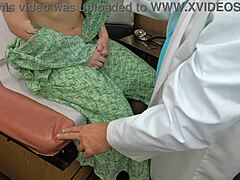 scarlett johnson acts as medical tit consultant in big tits fetish session