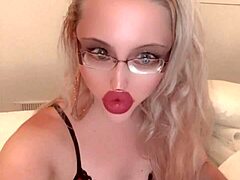 not at the white party song by findom goaldigger with glasses and long nails at huge fetish party with music