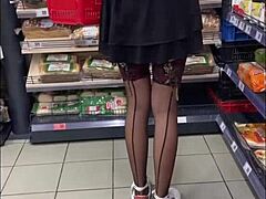 Sloppy Deepthroat Footjob Rimming After Public Flashing Elevator Blowjob