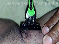 Hey my husband is depilating me all smooth because my lover prefers me hairless like this 😏✨