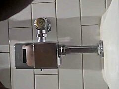 Amateur Ebony Granny Takes a Piss at Rest Stop on I-95 South Bound in Outdoor Public Bathroom with Wet Pussy Exposed