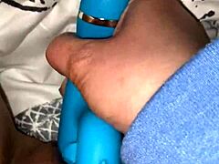 Milf fucks her little pussy with dolphin vibrator