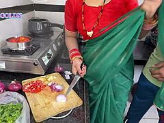 komal's devr sneaks into kitchen on second day after suhagrat for hardcore anal doggystyle fucking and pussy licking action