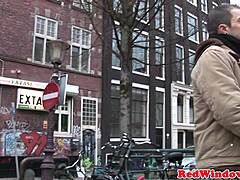 I'm getting doggystyled by this Dutch hooker until she sprays cum all over