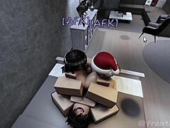 Two Horny Sluts from Game Demand Huge Cock Fucking in Group