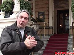 I'm getting doggystyled by this Dutch hooker until she sprays cum all over