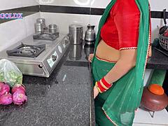 komal's devr sneaks into kitchen on second day after suhagrat for hardcore anal doggystyle fucking and pussy licking action