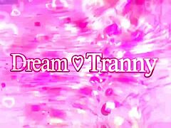 hot tranny fernanda lemos displays her cock and ass before solo masturbation with toys.