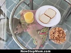 Hey stepson why do you have a stiff boner and cum in your underwear hot stepmother kyaa chimera whips off the blankets to check?