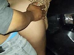 Horny Latina Prostitute Can't Resist and Gets Fucked on the Beach Over the Car in Public, Showing Off Tits and Ass.