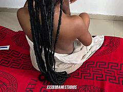 BBC boldly dominates and pounds wet submissive pussy in intense doggystyle quickie with loud moans.