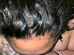 chubby bbw polishes my black metal chubby pole