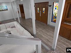 Brunette babe escort with big tits rides big cock missionary then takes creampie in tight wet pussy