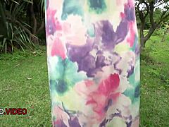 Hot Saya Tachibana gives outdoor Asian blowjob with creampie