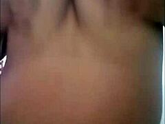 Pregnant Latina Girl Masturbates Big Ass and Tits in Voyeur Video Call