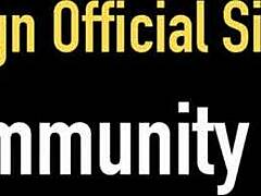 Tasha Reign Slides Glass Dildo Deep into Wet Cunt in Lingerie