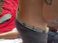 blonde hottie gives assfucking secretly with sex toys and masturbation