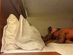 Deep throat my big cock in hotel room!