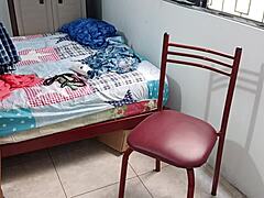 i try seducing my teacher with a dirty uniform video, touching myself all messy like