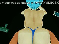 bulma gives jerk off instructions on how to masturbate with her monster guidance