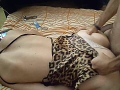 Clothed Rose Satin Panty White Slut Gets Fucked Doggystyle Pov With Dirty French Talk And Asshole Licking