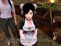 harem hotel episode 195 unfolds in a captivating game setting at the luxurious hotel