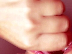 Whoa, check out this cute Japanese girl giving an uncensored blowjob with cum in mouth!