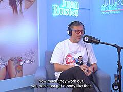 Mariejane tattooed Latina amateur rides sybian machine in miniskirt during casting interview and squirts