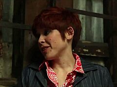 two naughty redheaded lesbos get kinky after movie with fingering and tight pussy licking in hardcore session