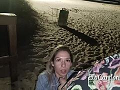 WHILE THE CUCK PLAYS SOCCER WITH FRIENDS I HEAD TO THE BEACH TO FUCK MY LOVER BAREBACK! Big cock rides wet pussy with deepthroat gagging and choking moans.