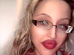 Subtle hints of crossdressing fetish in Russian storyline with glasses and lipstick in full movie
