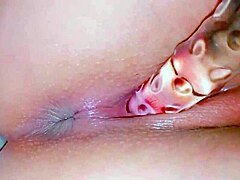 Horny Girl In The Spa Can't Wait For Glass Dildo