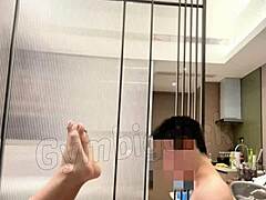 handsome asian twink couple fucks bareback with big cock riding 😈🍆