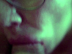 Dissolute Woman Sucks Cock Of Her Man With Passionate Deepthroat And Cum In Mouth. She Enjoys Homemade Blowjob And Swallow.  