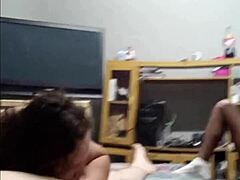 wife skips household chores opting for intimate time with husband in a surprising playful twist