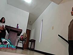 Venezuelan and Argentinian Escort Girls Film Intense Threesome in First Casting with Curvy Milf Bodies