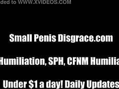 Oh man, your penis is just so tiny and pathetic for sph in this femdom humiliation pov with bdsm masturbation.