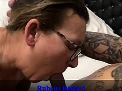 Did you see my stepson's huge cock in the bath? Now I'm riding him anal cowgirl style in see-through.