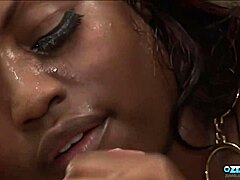 oh man, i'm so heartbroken but getting even on my boyfriend by taking two guys for double penetration anal assfucking with big cock interracial ebony milf in doggystyle missionary, swallowing cum in mouth from monster cock friends.