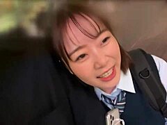 Maō-chan heads to love hotel with me for hardcore homemade action. Her cute Japanese natural tits bounce in creampie cumshot