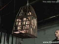 Submissive Isabel Dean, your cage fetish and bastinado of feet whipped bondage babe await.